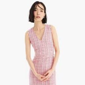 J. Crew Pink Tweed Dress
